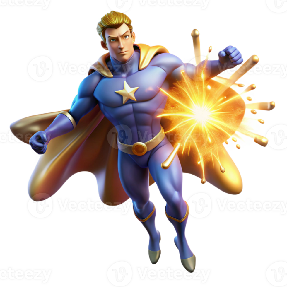 stunning creative A cosmic superhero with celestial energy swirling around them, creating a supernova, lit by the blinding light of exploding stars, in a grand, epic style professional png