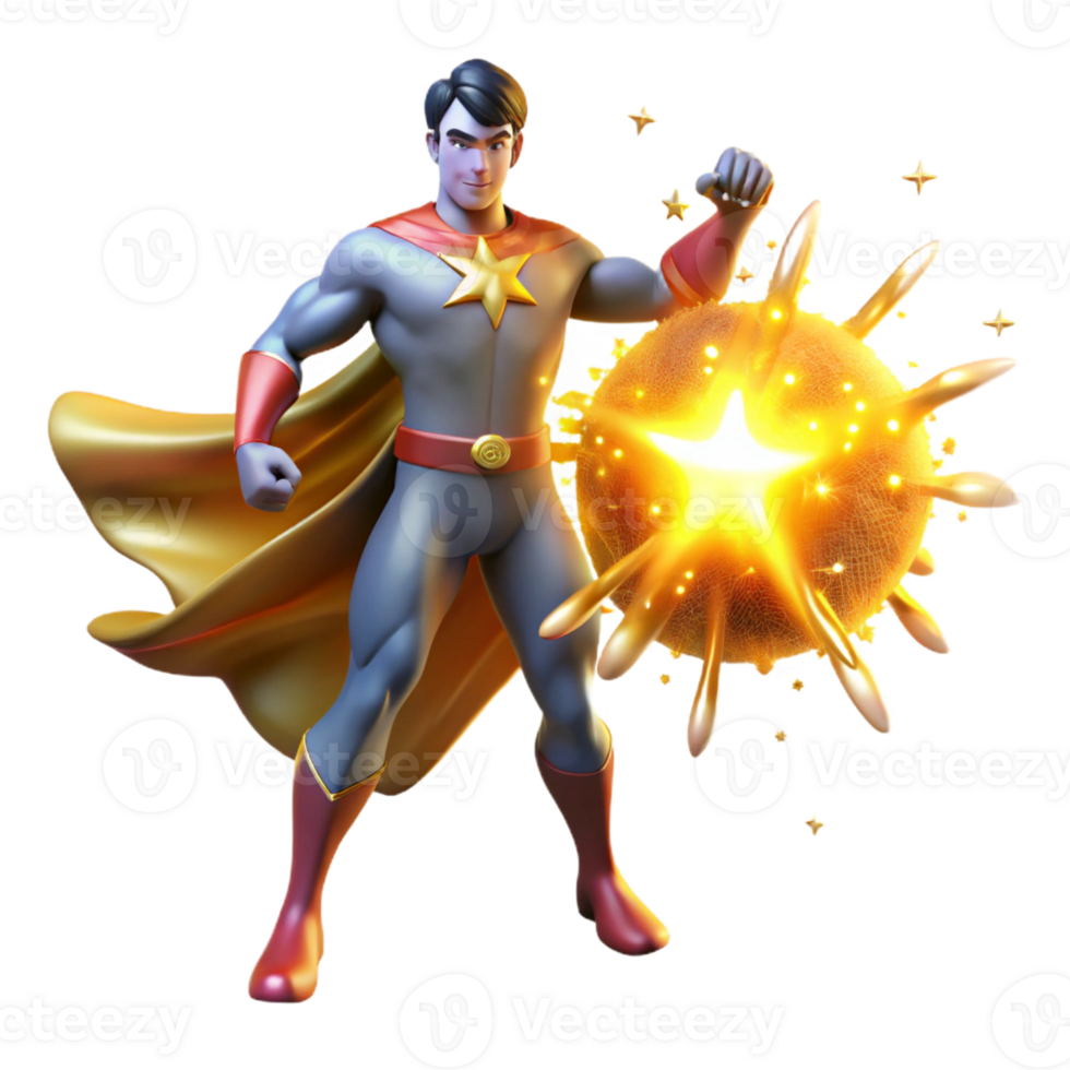 wonderful abstract A cosmic superhero with celestial energy swirling around them, creating a supernova, lit by the blinding light of exploding stars, in a grand, epic style authentic png