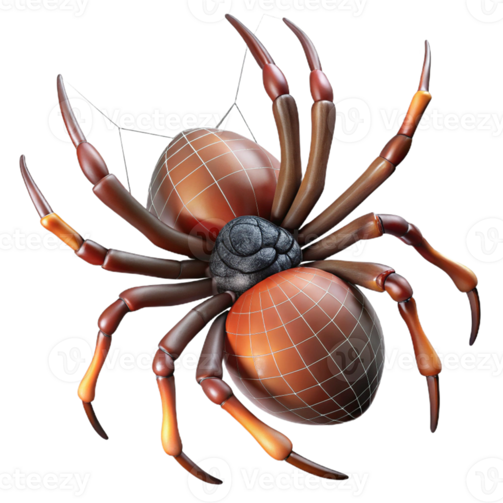 wonderful rustic A spider spinning a web, intricate details, macro photography, nature documentary style high quality png