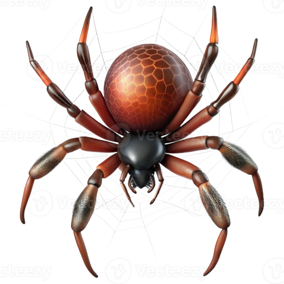 stunning abstract A spider spinning a web, intricate details, macro photography, nature documentary style 4K png