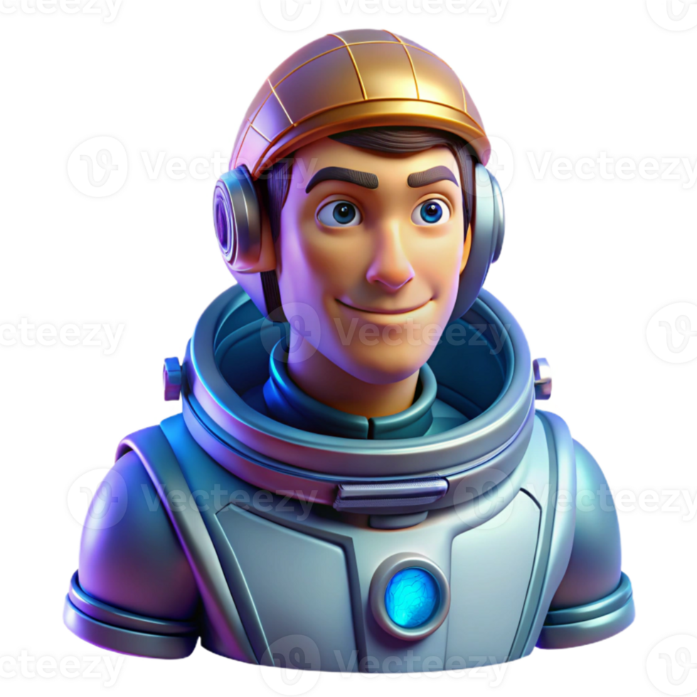 elegant artistic Portrait of an astronaut in a spacesuit, ethereal cosmic lighting, science fiction style high quality png