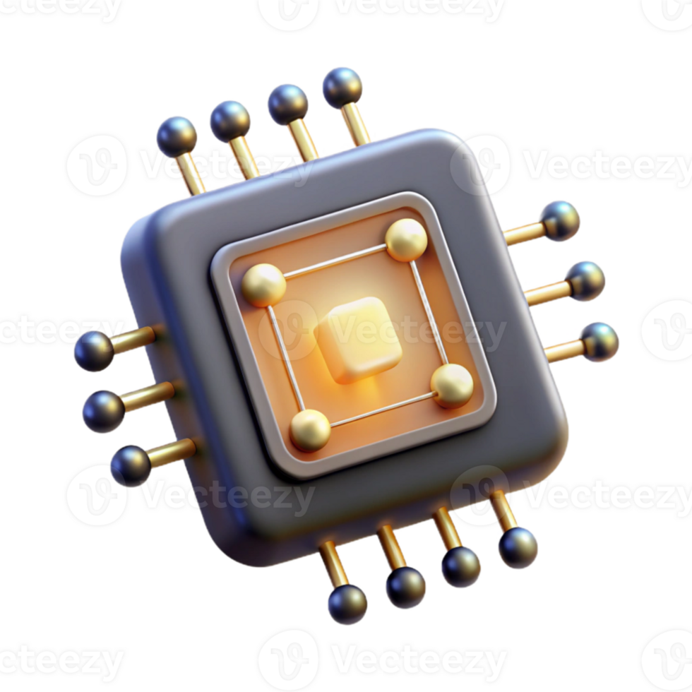 stunning creative A single microchip emitting binary code as beams of light, dark background, abstract digital art, original png
