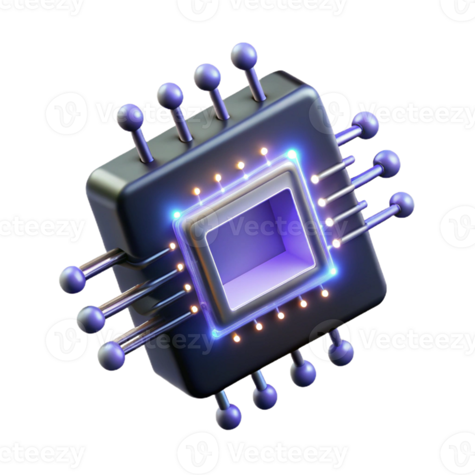 magnificent modern A single microchip emitting binary code as beams of light, dark background, abstract digital art, authentic png