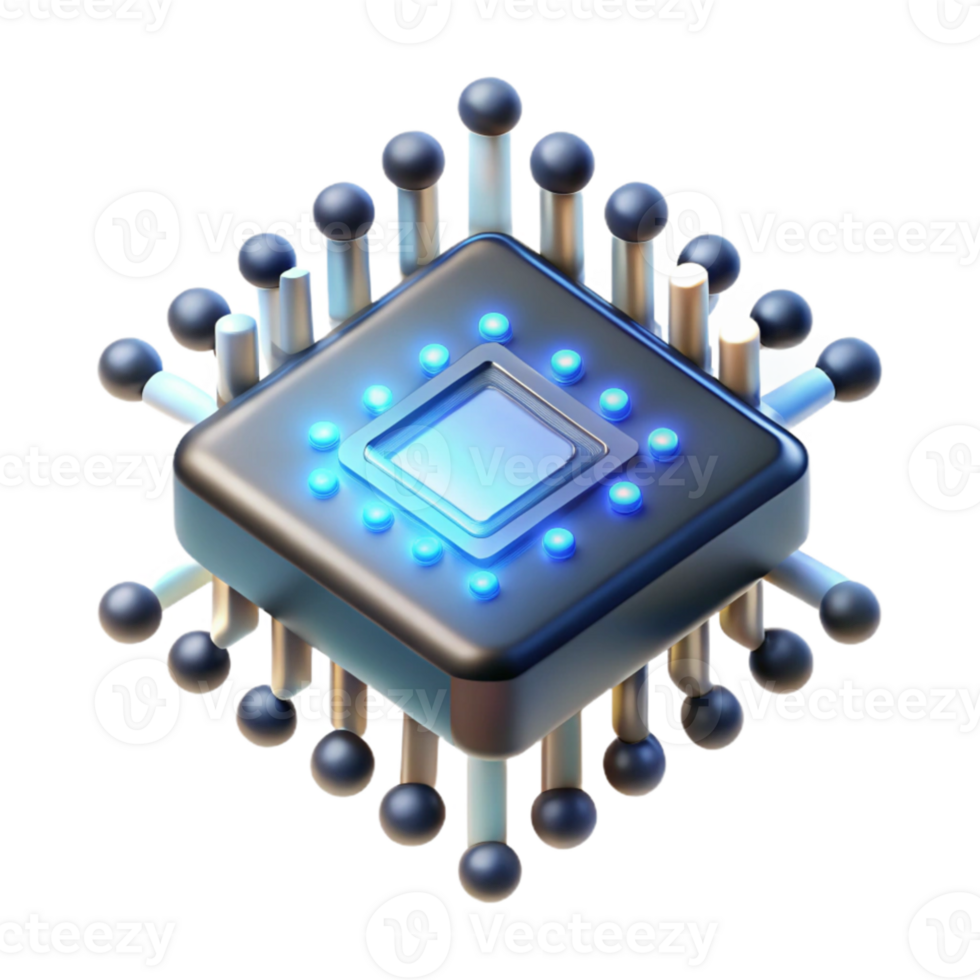 dramatic classic A single microchip emitting binary code as beams of light, dark background, abstract digital art, original png