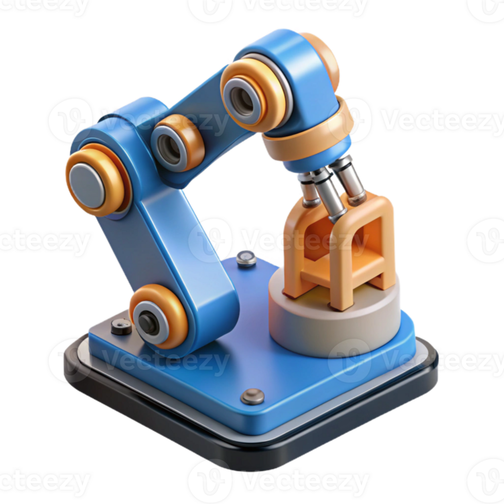 magnificent abstract A robotic arm assembling a complex microchip, studio lighting, hyperrealistic, authentic png