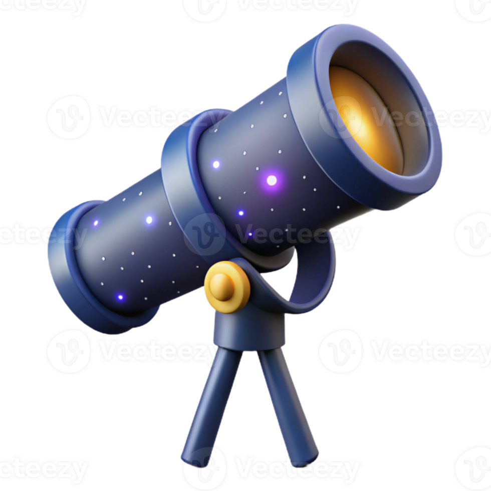 stunning creative A telescope observing distant galaxies, starry night sky lighting, astronomical photography, 4K png