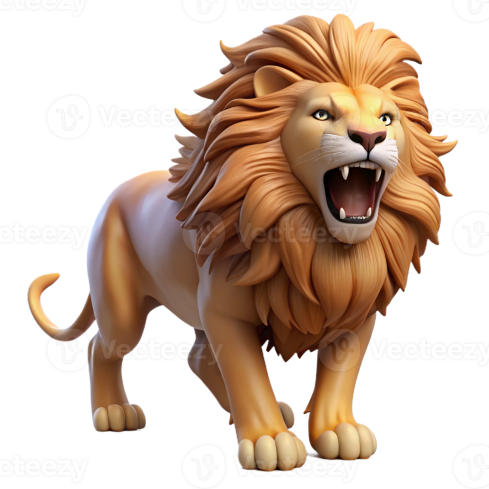 stunning classic A roaring lion with a flowing mane, dramatic lighting, realistic painting style exclusive png