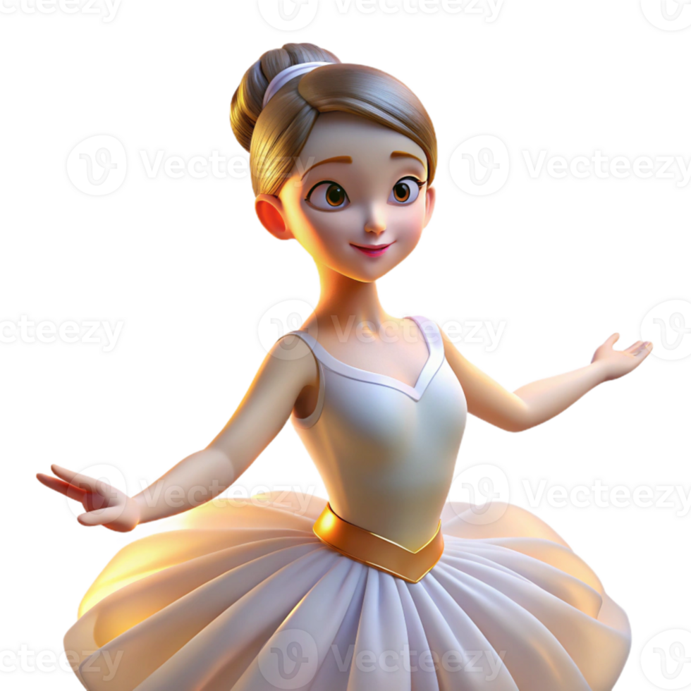 dramatic rustic Portrait of a graceful ballerina with flowing tulle and a serene expression, lit by stage lighting, in an art nouveau style detailed png