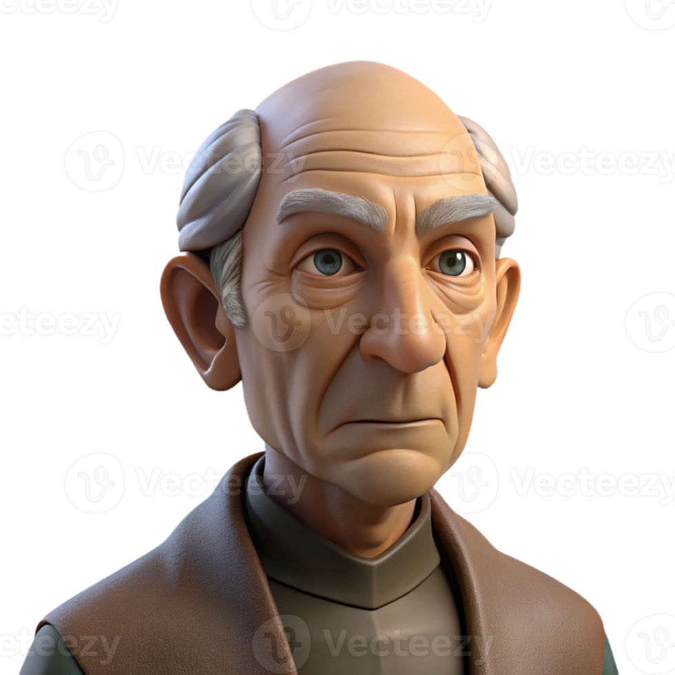 stunning traditional Portrait of an elderly man with deep wrinkles and wise eyes, chiaroscuro lighting, Renaissance painting style high resolution png