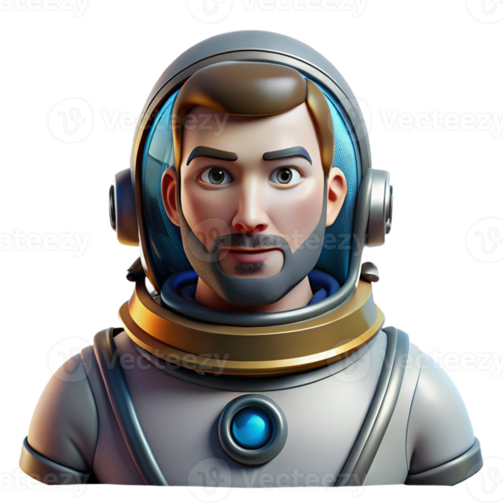 serene artistic Portrait of a stoic astronaut in a spacesuit, low-key lighting, science fiction art style 4K png