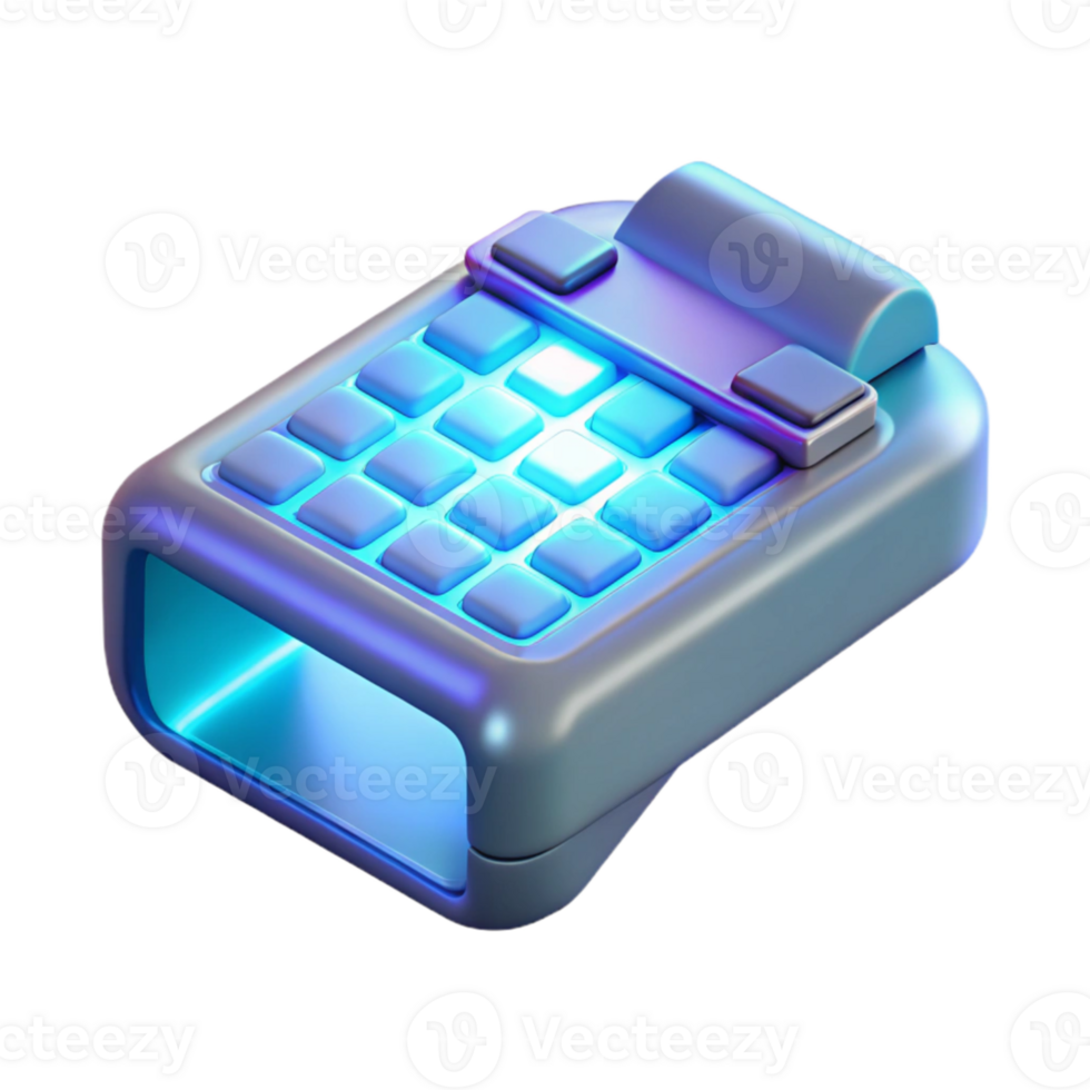 elegant abstract A futuristic, holographic keyboard projecting from a wristwatch, illuminated by a soft blue light, in a minimalist, product design style exclusive png