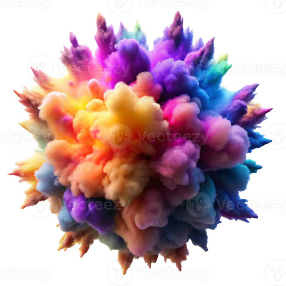 vibrant modern A chaotic explosion of vibrant, contrasting pigments, resembling a watercolor painting, with dynamic lighting and a grunge texture detailed png