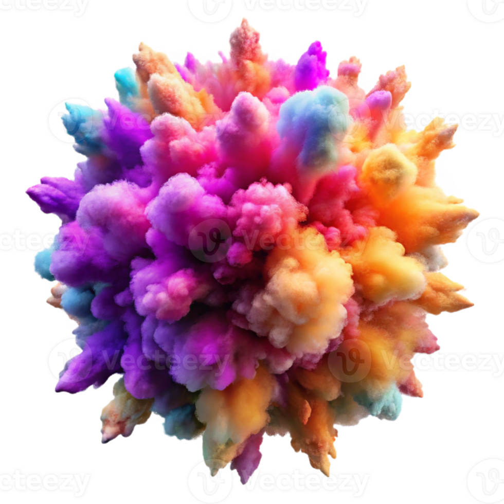 stunning contemporary A chaotic explosion of vibrant, contrasting pigments, resembling a watercolor painting, with dynamic lighting and a grunge texture 4K png