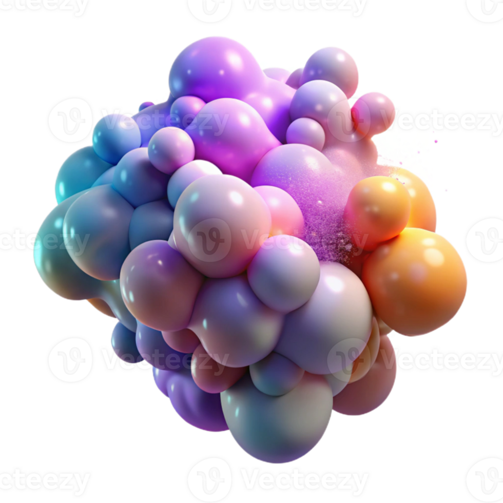 extraordinary creative A cloud of colorful particles, swirling and colliding in a dynamic motion, with a soft focus and a dreamlike atmosphere authentic png