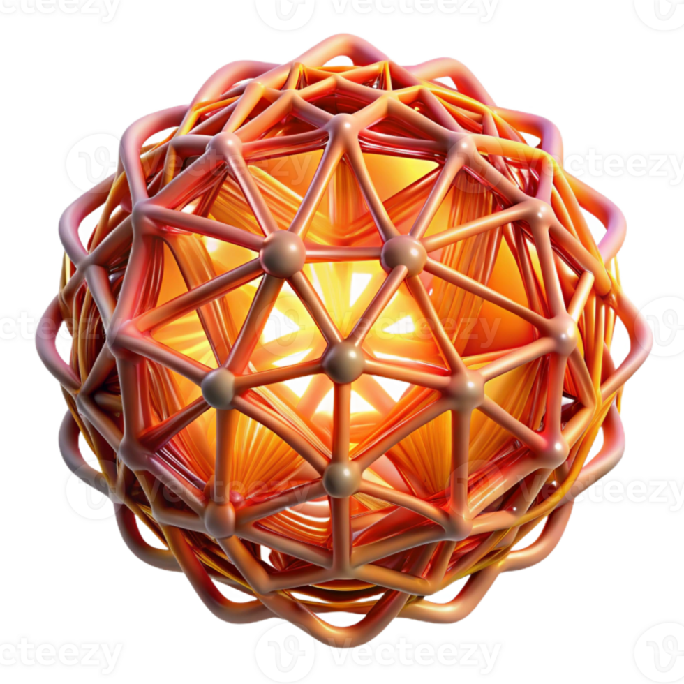 beautiful creative A web of intricate, interwoven threads of light, creating a sense of depth and complexity, with a bright, energetic palette authentic png
