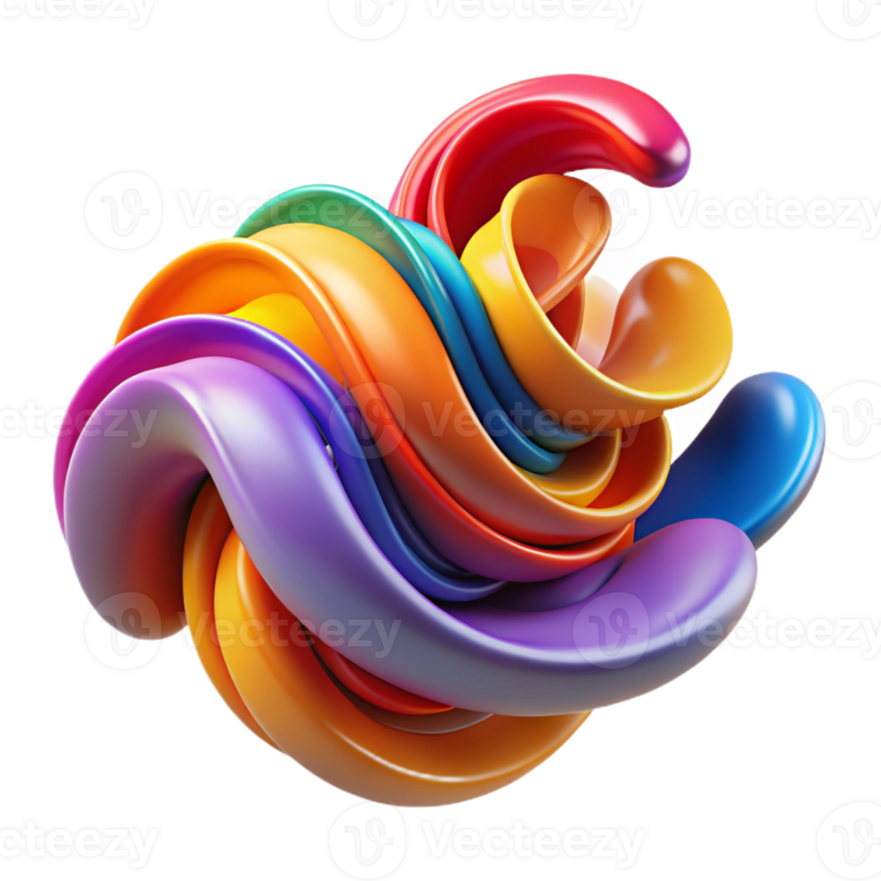 wonderful minimalist An abstract representation of emotions, using flowing lines and vibrant colors, with a dynamic, expressive style premium png