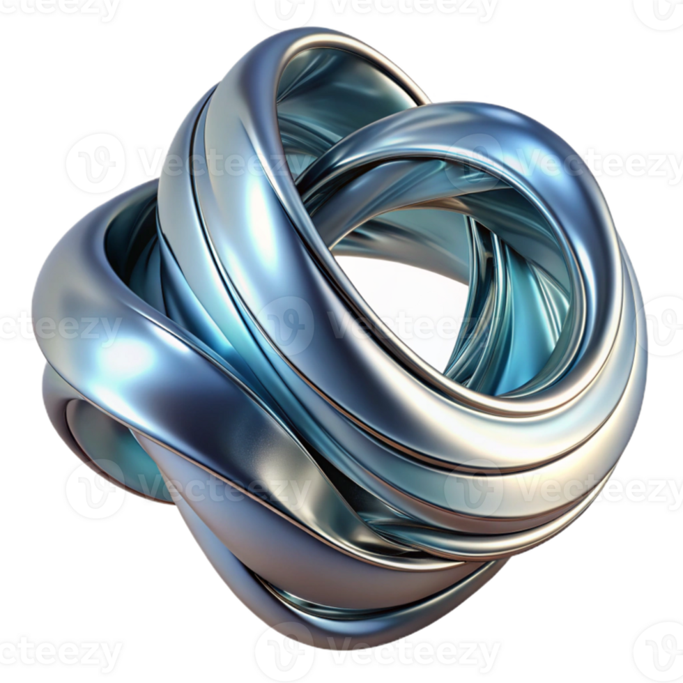 vibrant vintage Flowing ribbons of liquid metal, reflecting a cool, metallic light, rendered in a surreal, abstract expressionist style genuine png