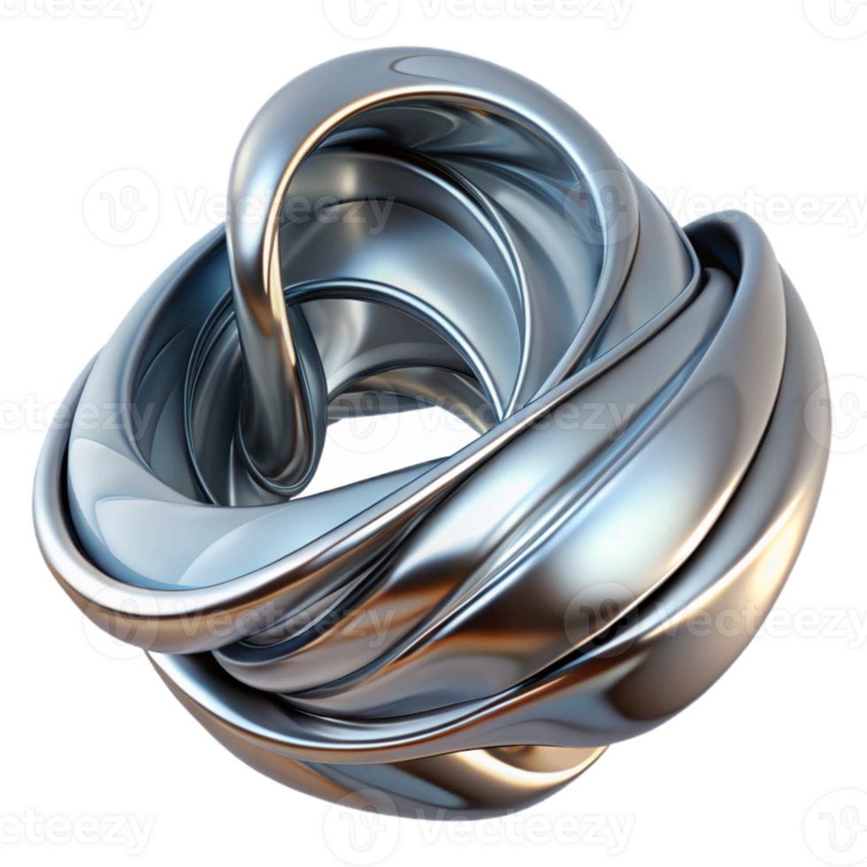 vibrant rustic Flowing ribbons of liquid metal, reflecting a cool, metallic light, rendered in a surreal, abstract expressionist style high quality png