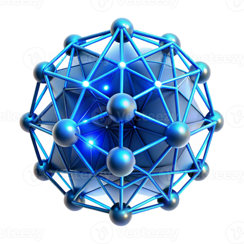 beautiful traditional A network of interconnected, glowing nodes, forming a complex, geometric pattern, illuminated by a cool, blue light, cyberpunk style detailed png