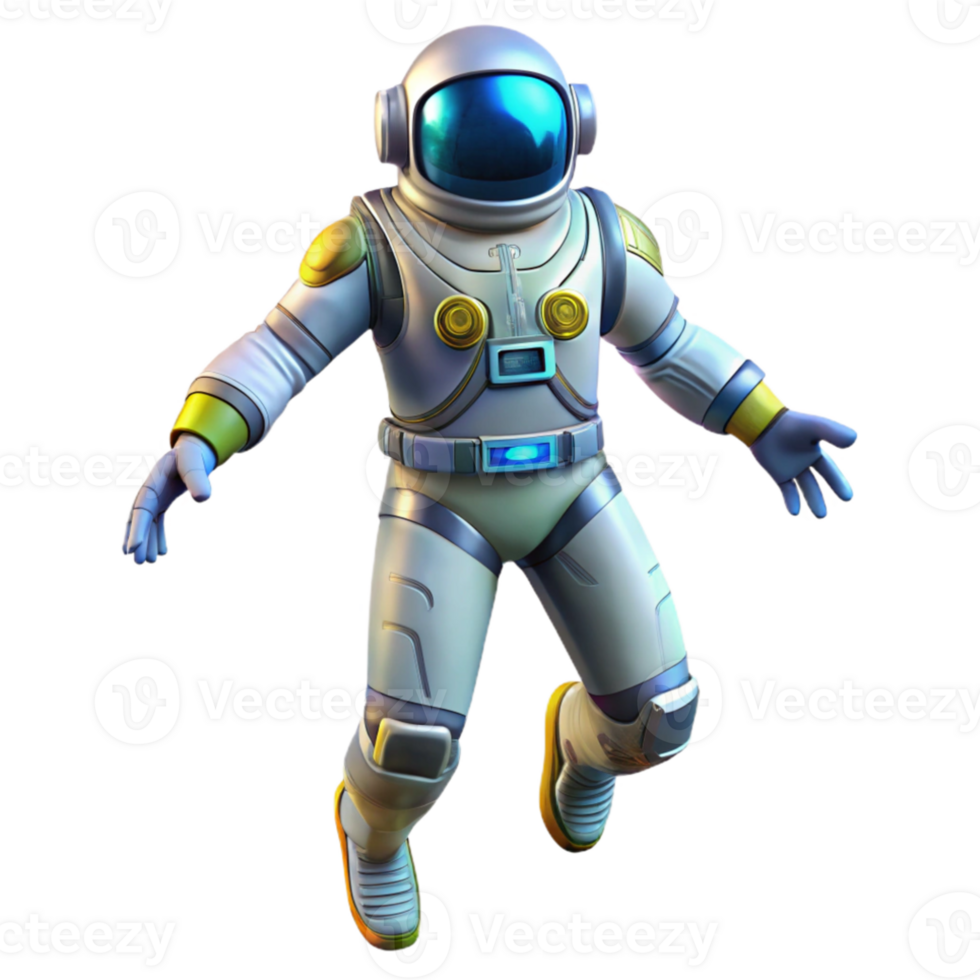beautiful creative A futuristic spacesuit, equipped with advanced technology and glowing displays, astronaut floating in zero gravity, science fiction style authentic png