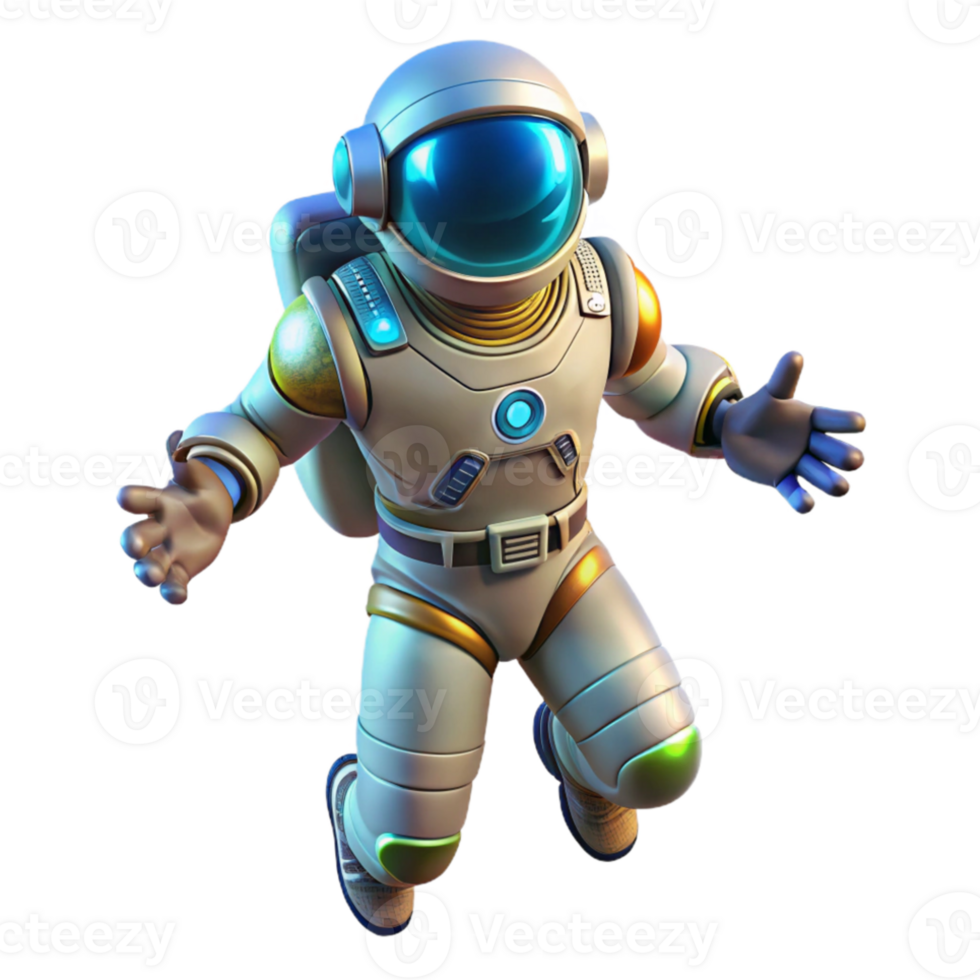 stunning abstract A futuristic spacesuit, equipped with advanced technology and glowing displays, astronaut floating in zero gravity, science fiction style high resolution png