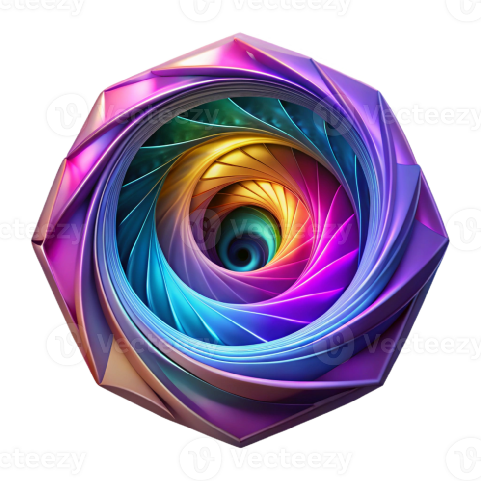 wonderful creative A portal to another dimension, swirling with vibrant colors and energy, intricate geometric patterns forming around its edges. Abstract, psychedelic lighting genuine png