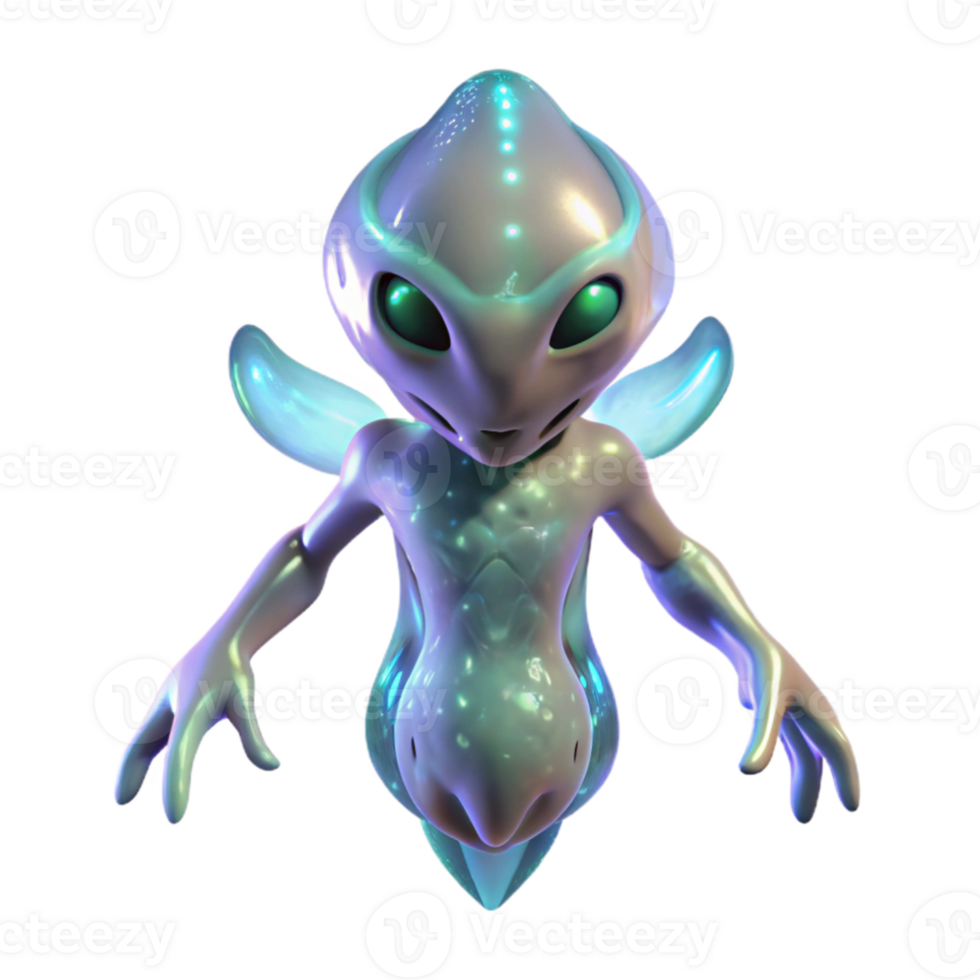 wonderful minimalist A crystalline alien creature floating in space, emitting a soft glow, ethereal and dreamlike lighting, abstract art style genuine png