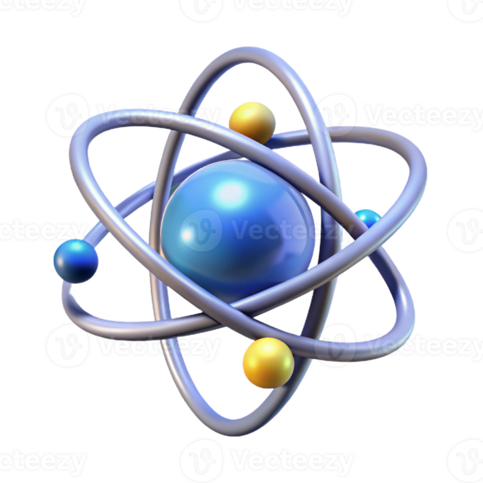 impressive classic A highly detailed rendering of a single silicon atom, orbiting electrons visible, illuminated by a bright, white light. Scientific illustration style genuine png