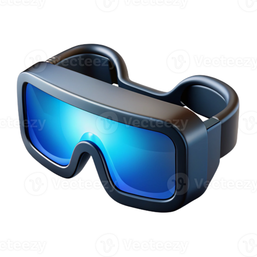 beautiful traditional A pair of augmented reality glasses displaying a virtual interface, sleek black design, soft blue light emanating from the lenses, product photography style original png