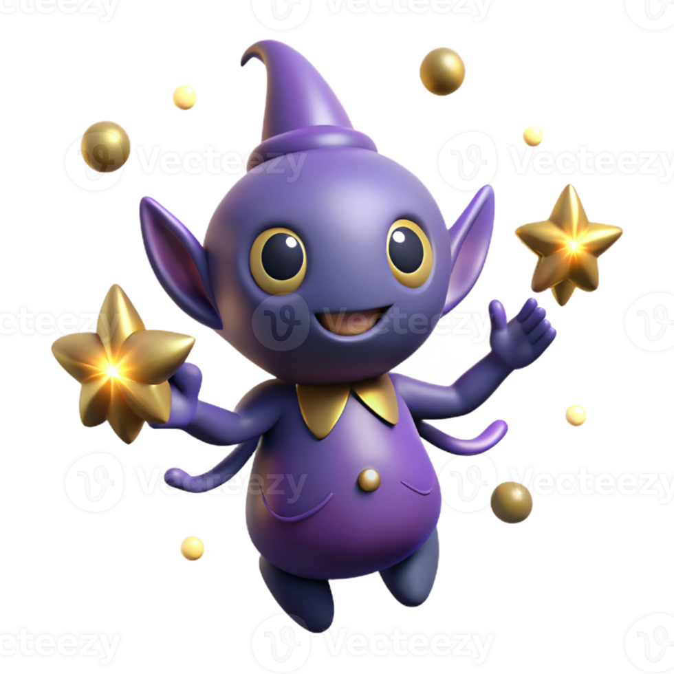 magnificent minimalist A mischievous sprite with glowing amethyst eyes, weaving a tapestry of starlight and moonbeams, surrounded by fireflies. Soft, dreamlike lighting. Art Deco style professional png