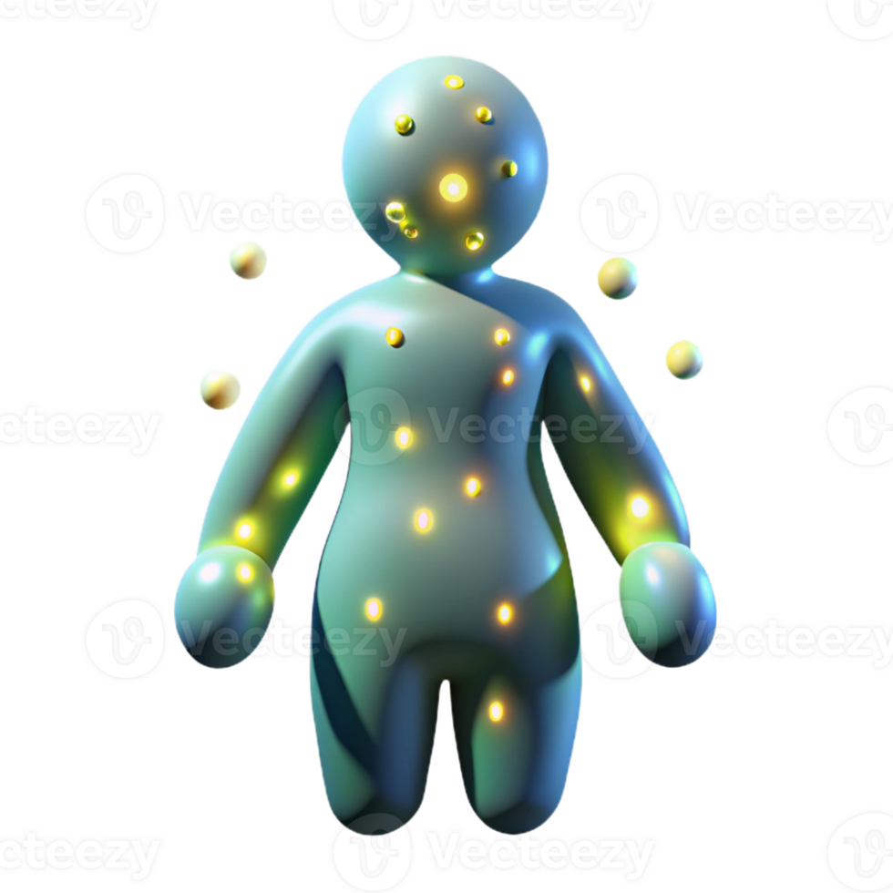 vibrant traditional A swarm of fireflies forming a human figure, in a bioluminescent art style, high quality png