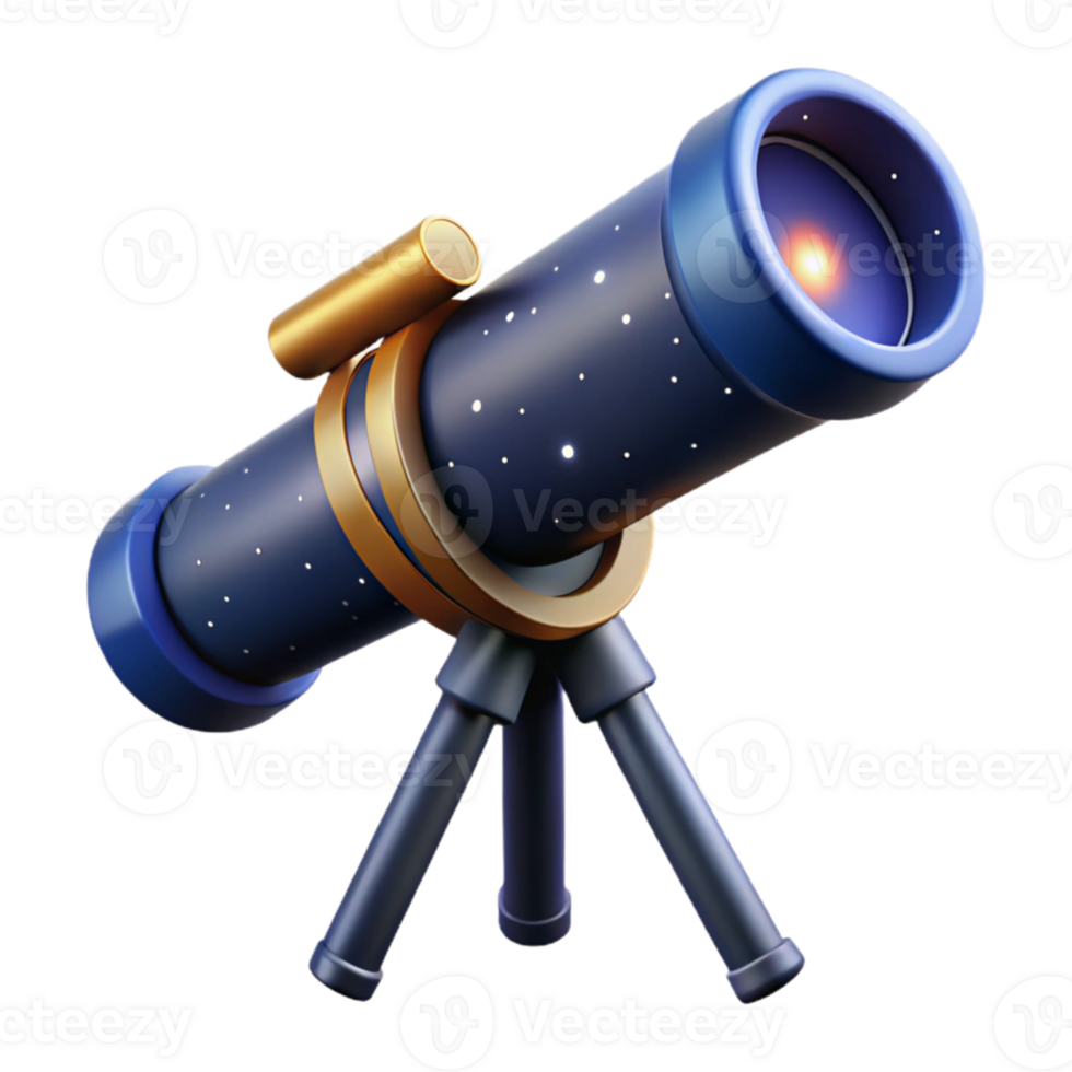 serene minimalist A telescope observing distant galaxies, dark, starry night sky, astronomical photography style genuine png