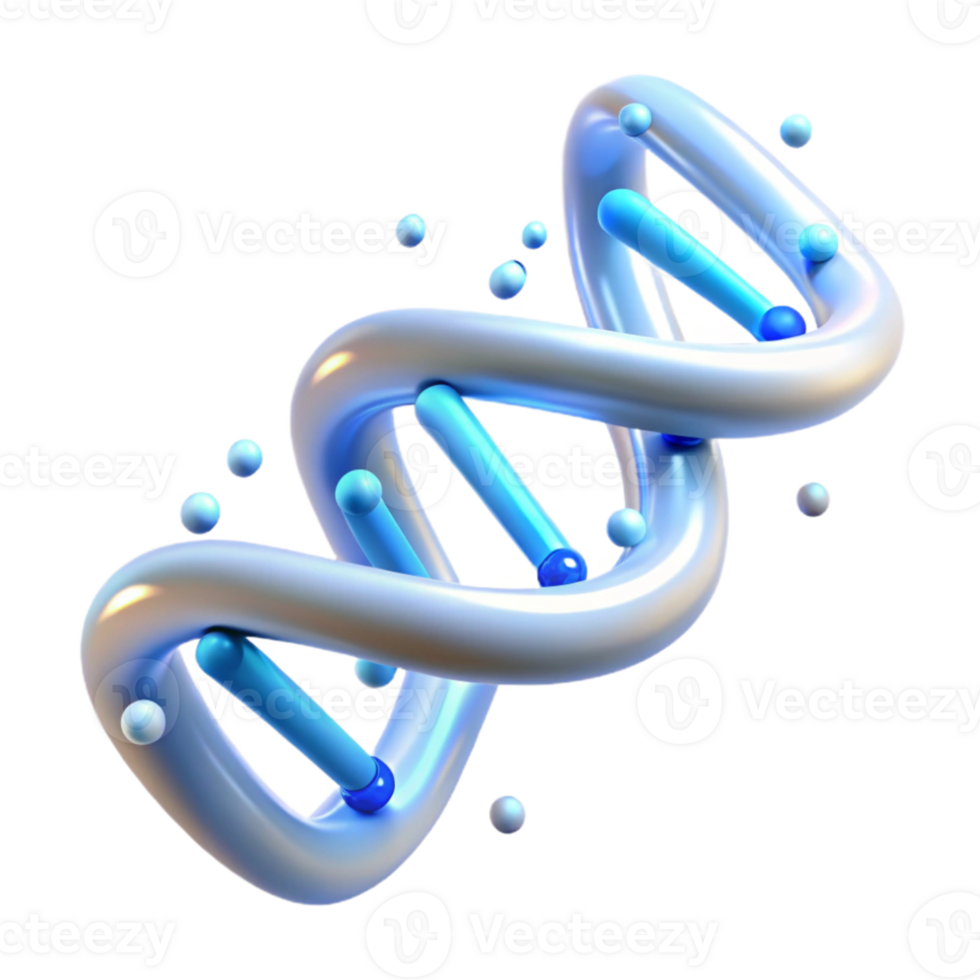 wonderful rustic A DNA double helix transforming into a digital binary code stream, illuminated by bright white light, in a scientific illustration style 4K png