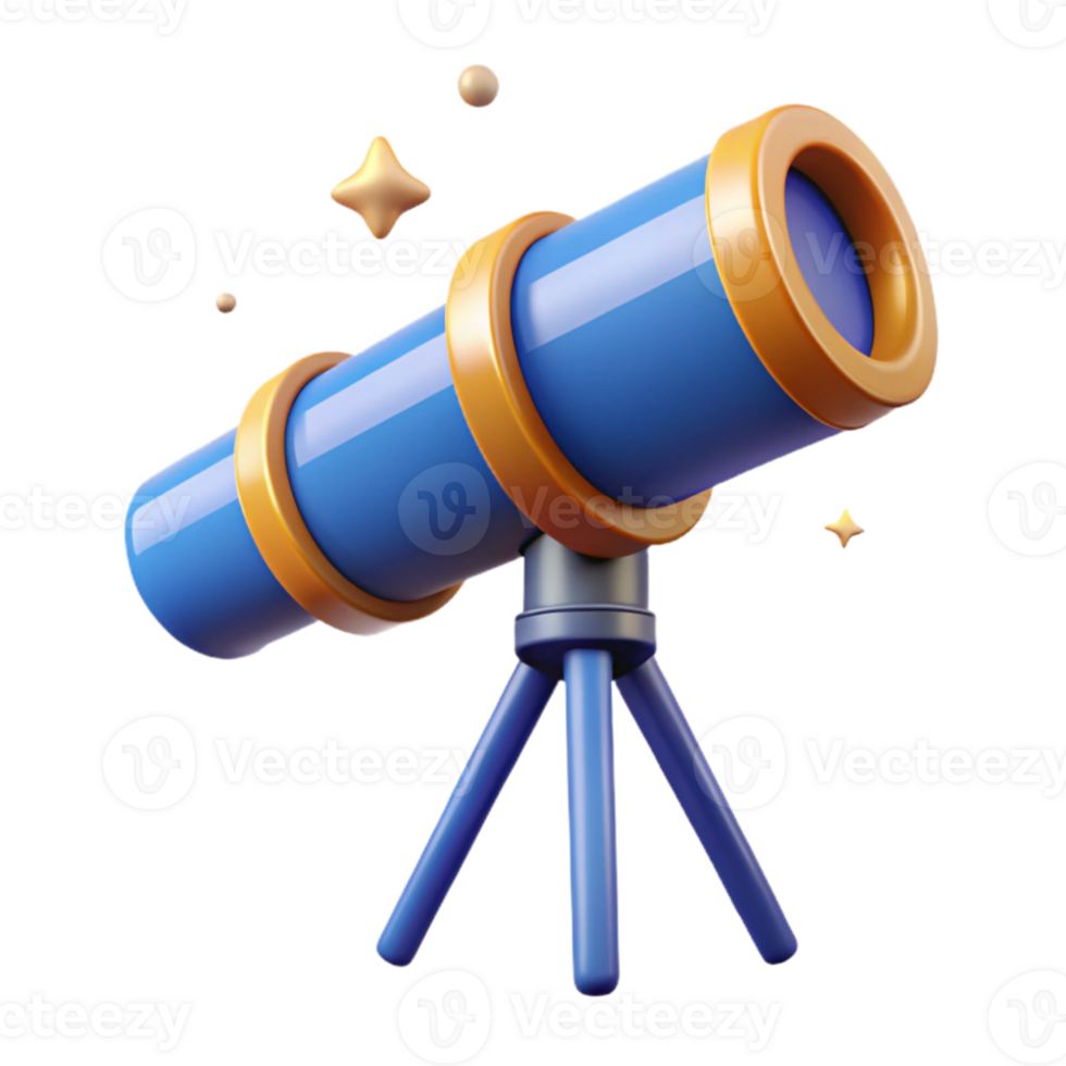 serene rustic A telescope pointed at the stars, night sky, realistic style exclusive png
