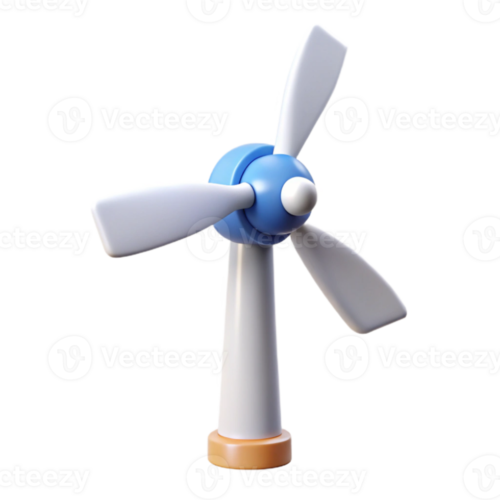 extraordinary artistic A wind turbine gracefully rotating against a clear sky, dynamic motion blur, clean, minimalist style authentic png