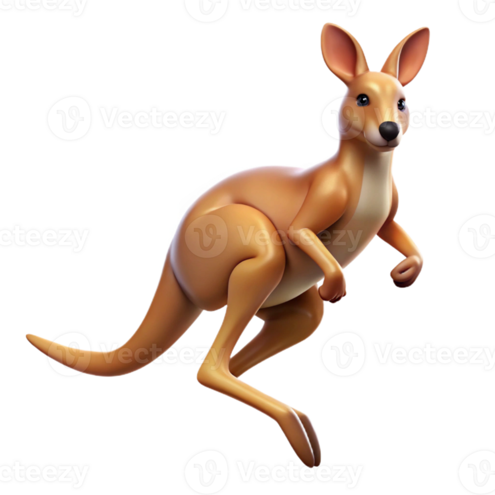impressive vintage A kangaroo hopping across the Australian outback, lit by the warm morning light, dynamic and energetic style premium png