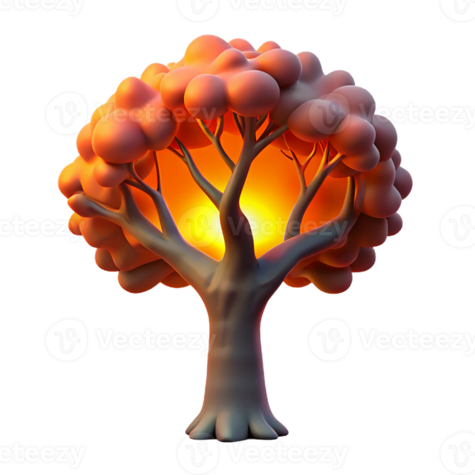 stunning creative A lone weathered oak tree silhouetted against a fiery sunset, bold details, dramatic lighting, minimalist style 4K png