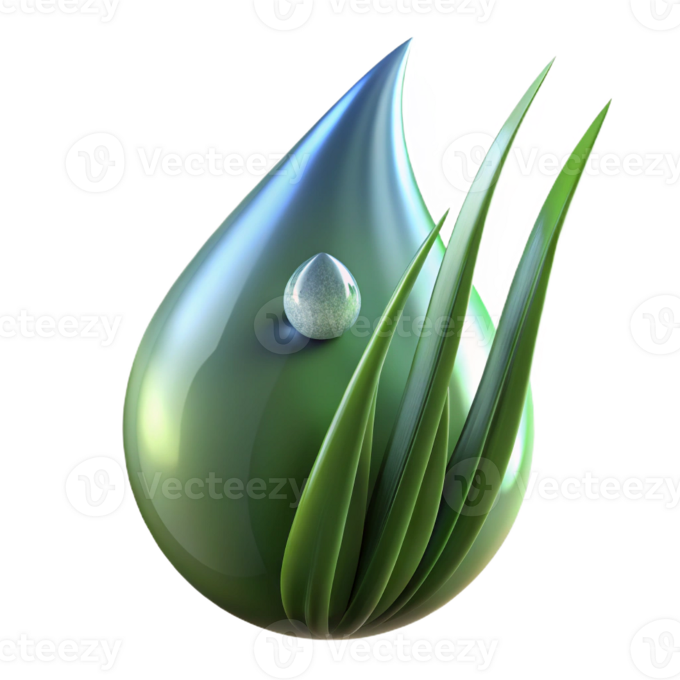 beautiful contemporary A close-up of a dewdrop on a blade of grass, reflective surface, soft lighting, macro photography style detailed png