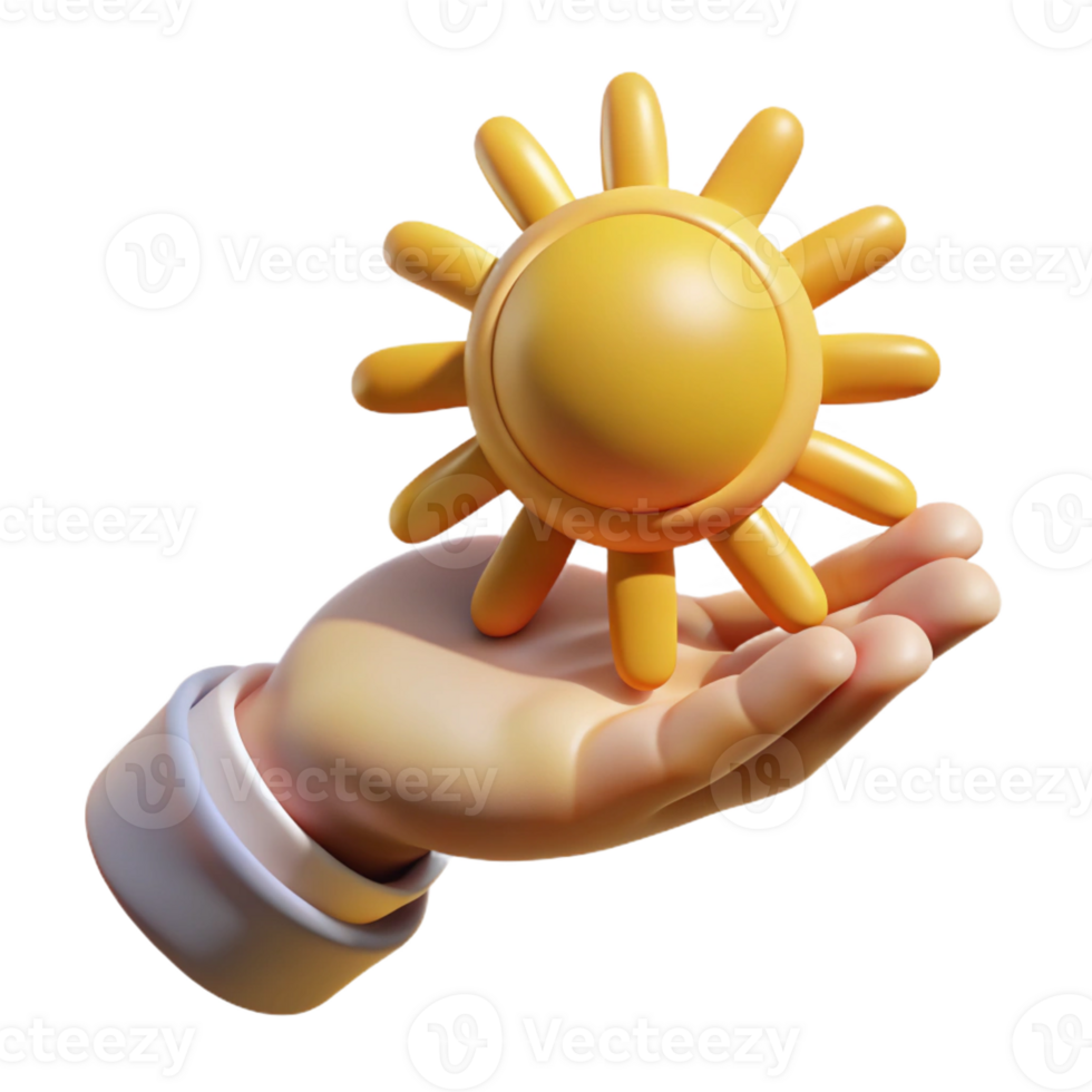 extraordinary artistic A hand holding a miniature sun, casting long shadows. Chiaroscuro lighting high resolution png