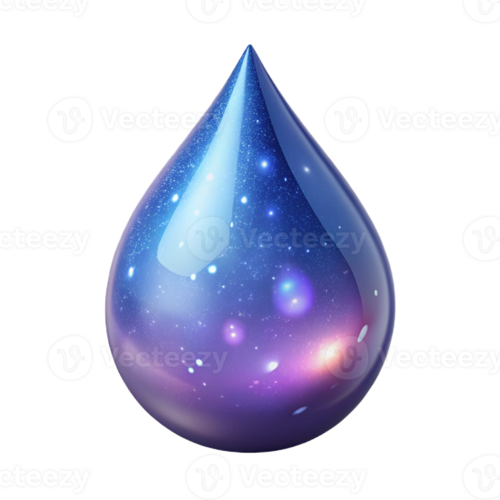 dramatic artistic A single, luminous teardrop containing a swirling galaxy of nebulae and stars, lit by a soft, ethereal glow, Cosmic Horror style high quality png