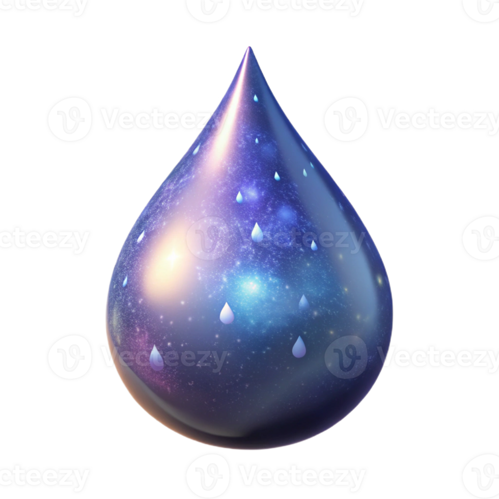 impressive traditional A single, luminous teardrop containing a swirling galaxy of nebulae and stars, lit by a soft, ethereal glow, Cosmic Horror style professional png