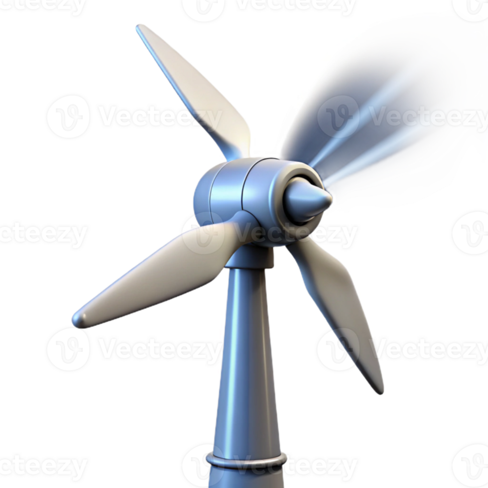 beautiful creative A wind turbine generating energy, long exposure photography, dramatic sky, renewable energy theme genuine png