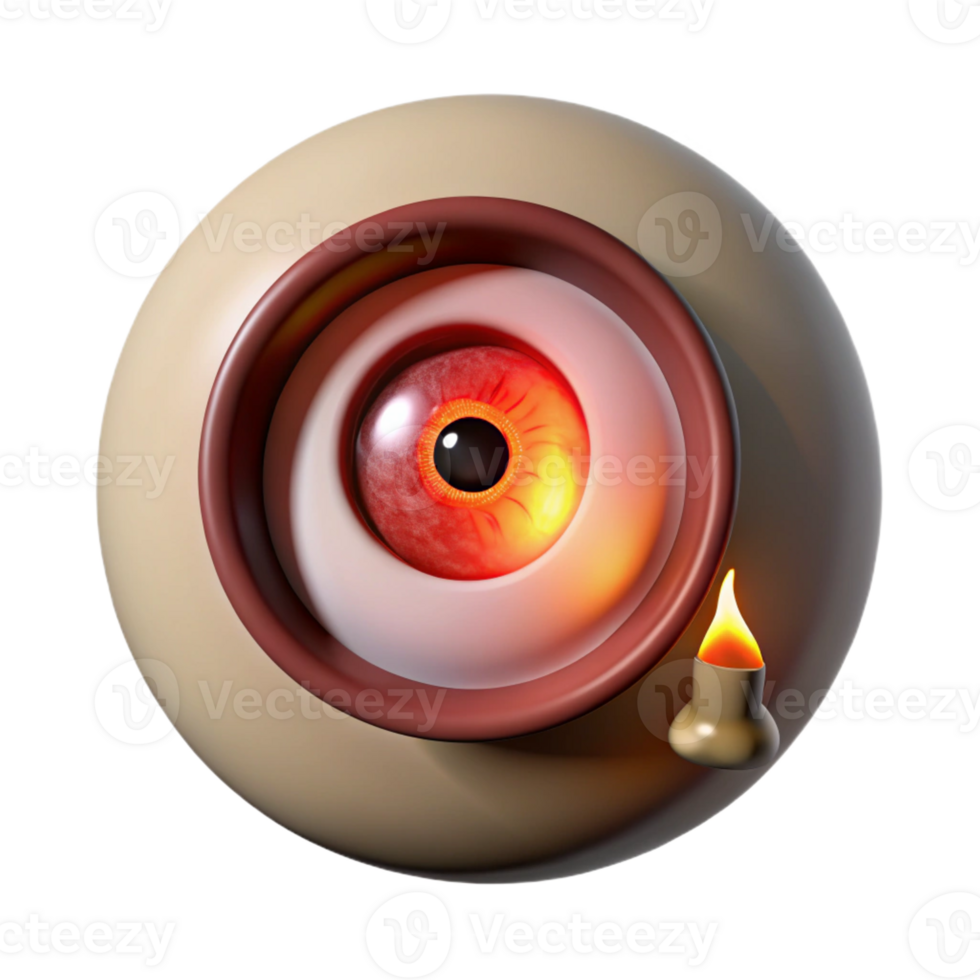 impressive traditional A close-up of a bloodshot eye staring through a peephole, lit by a flickering match, reflecting a distorted hallway. Noir horror style authentic png