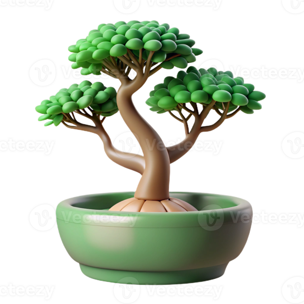 elegant vintage A bonsai tree in a ceramic pot, detailed foliage, soft lighting, minimalist style high resolution png