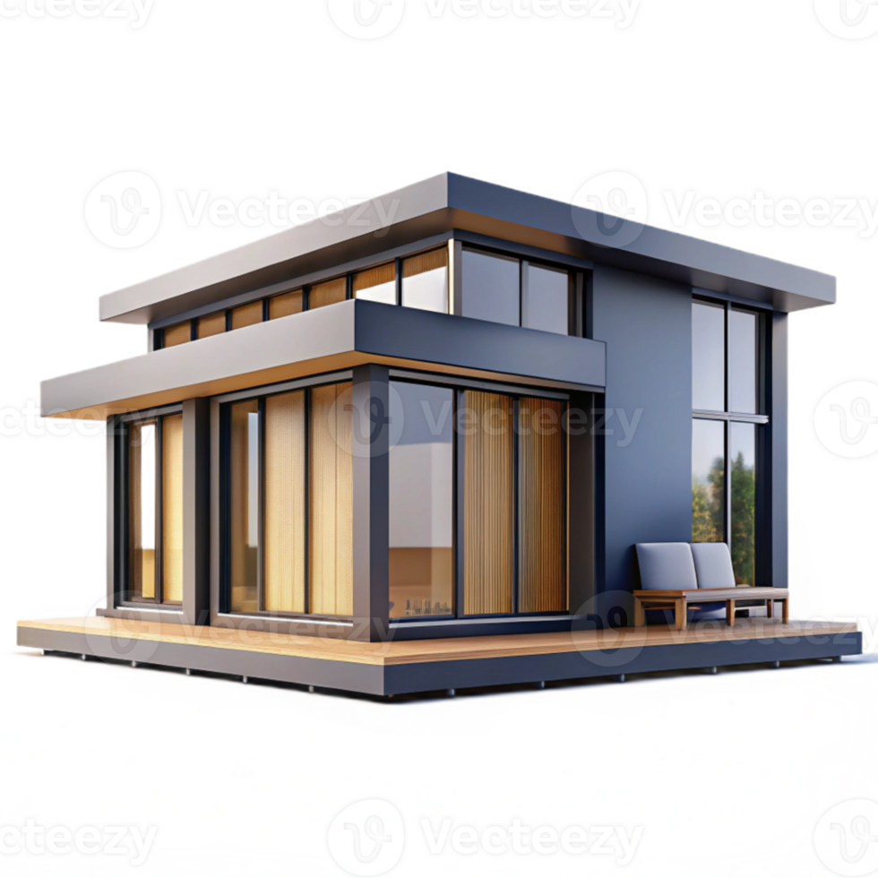 elegant creative Prefabricated modular home, minimalist design, large windows, natural light, modern architecture, 8k, detailed png