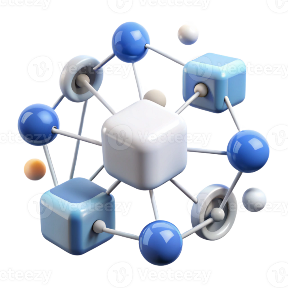 dramatic classic A network of interconnected devices forming the Internet of Things, abstract representation, data visualization style genuine png