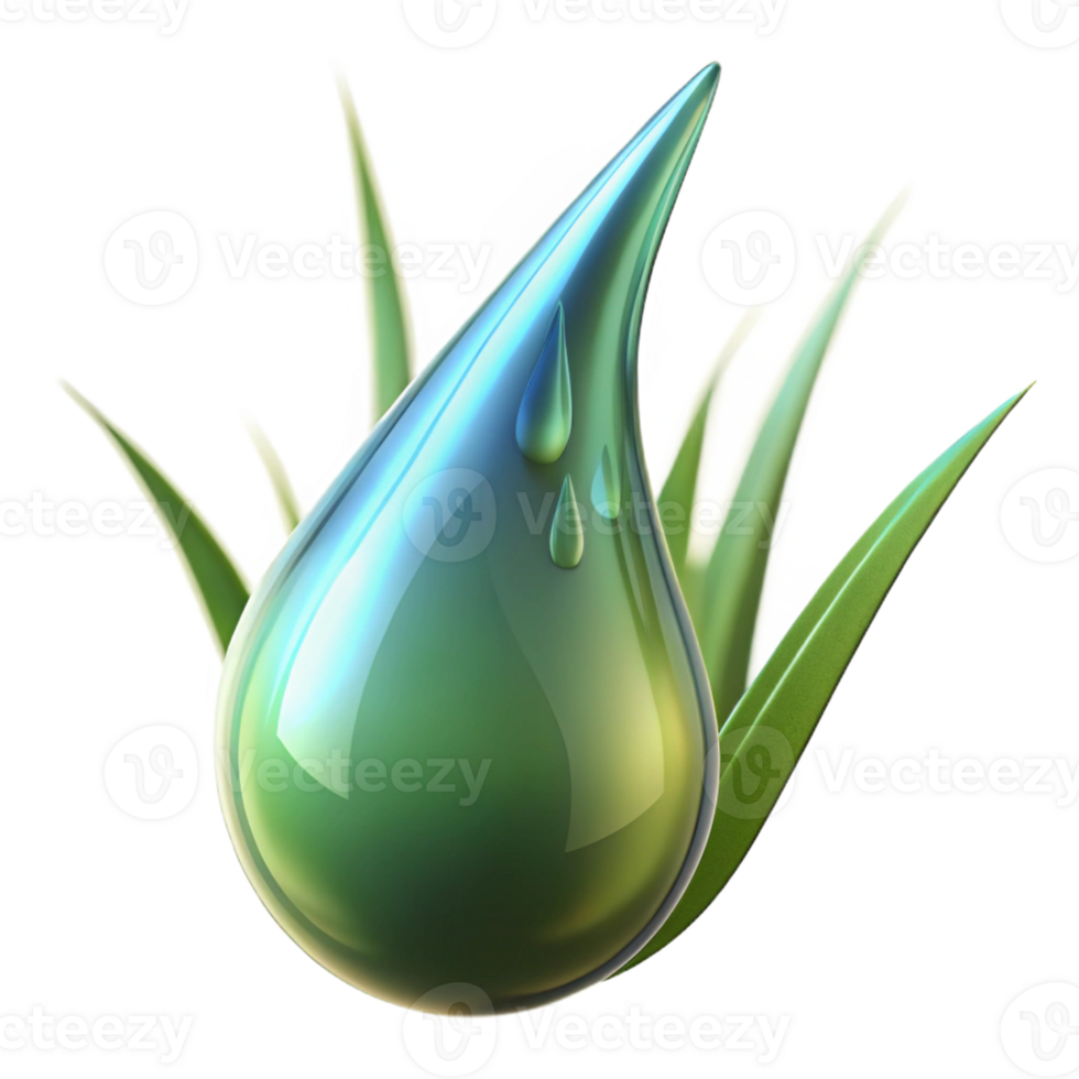 beautiful contemporary A close-up of a dewdrop on a blade of grass, reflective surface, soft lighting, macro photography style professional png