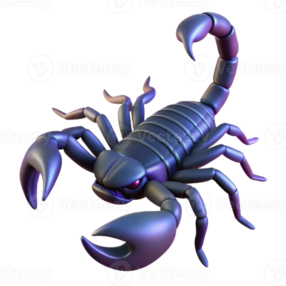 elegant contemporary A scorpion lurking in the shadows, dramatic lighting, ominous mood original png