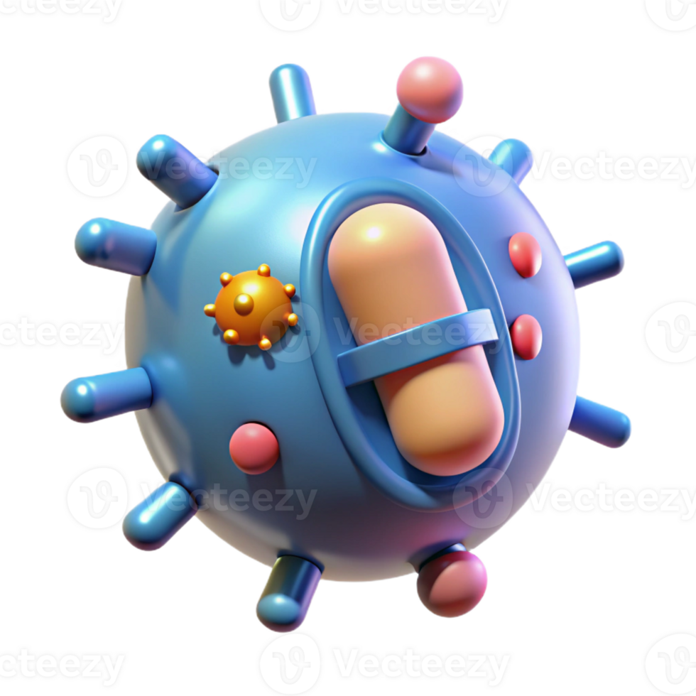 stunning classic Nanobots repairing a damaged cell, medical nanotechnology, microscopic view, bright, clinical lighting premium png