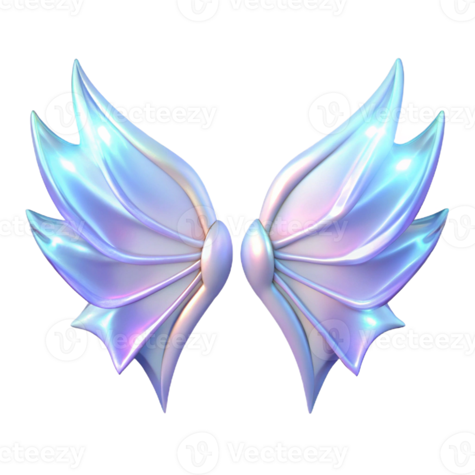magnificent minimalist A pair of spectral wings unfolding, ethereal white light, fantasy art style 4K png